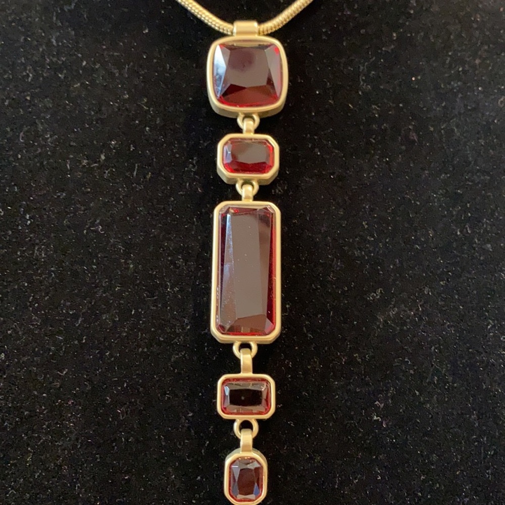 Chicos Briley Red Pendant Necklace - Picture 5 of 11